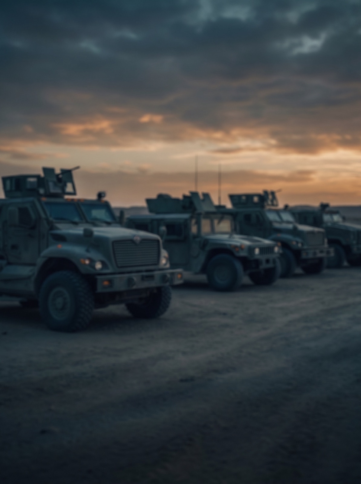 Defense technology vehicles in field conditions