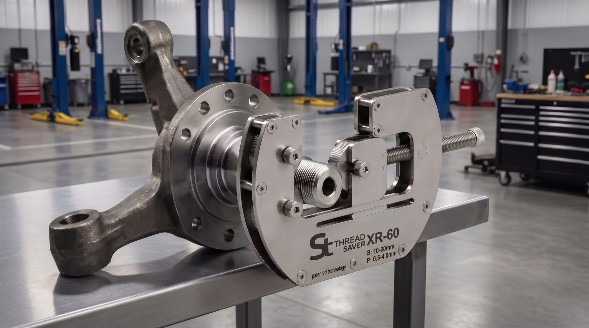 XR-60 thread restoration technology on an industrial component